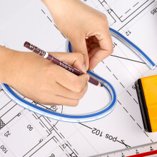 Flexible Curve Ruler Measurement Tool for Drawing Painting Graphics and Garment Design (40cm)