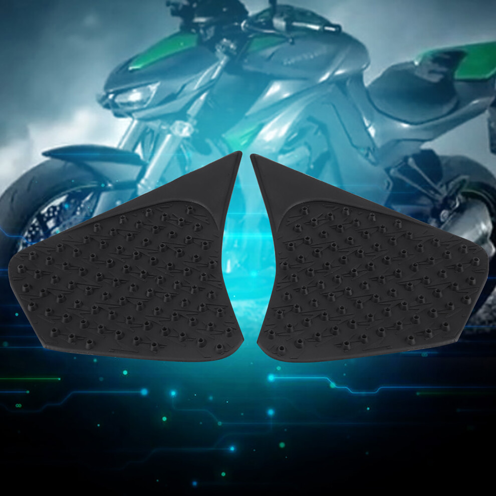 Pair Of Motorcycle Anti Slip Gas Tank Traction Pad Knee Grip Sticker For Kawasaki Z1000 14-17 7901324246675
