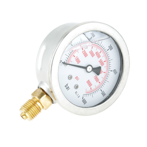 Hydraulikschlauch-Testpunktkupplung 1,56 m 0~600 BAR Manometer