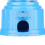Mini Blaues Kinder-Kaugummiautomat, 14cm Robuster Kaugummiautomat 12
