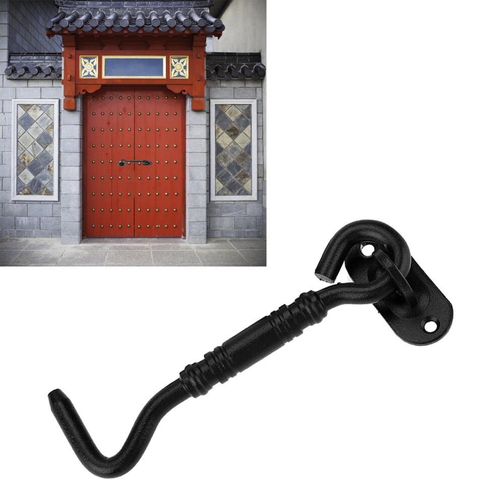 Black Color 201 Stainless Steel Cabin Hook And Eye Latch Lock For Shed Gate Door Window 9431324246590