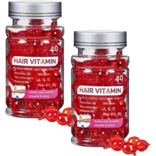 Vitamine-verrijkte leave-in haarolie capsules met avocado-olie, unisex, voor krullend, droog en beschadigd haar