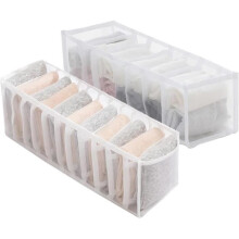 2-pack opvouwbare kastorganizers voor sokken, ondergoed en babykleding