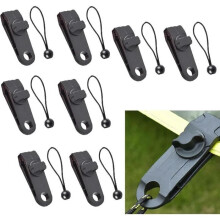 Sluitclips, 8-pack zeilclips, tentclips, zeilclipset, luifelclips, kunststof tentclips