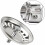 Afvoerkorf Classic diameter 793 mm set van 2 RVS gootsteenpluggen VHV 3