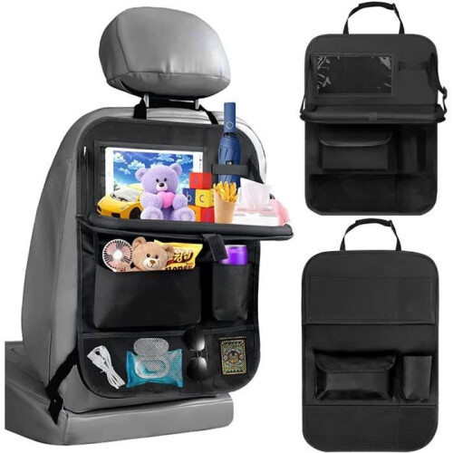 2-pack kinderzitje organizer met tablethouder en achterbank organizer