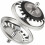 Afvoerkorf Classic diameter 793 mm set van 2 RVS gootsteenpluggen VHV 1