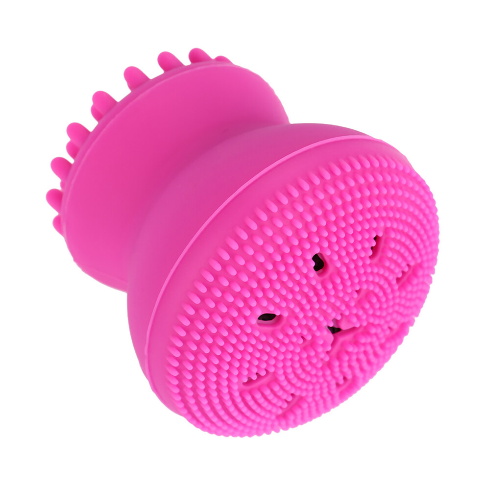 Pink Face Cleansing Brush Exfoliating Grease Removal Massage Jellyfish Octopus Wash Tool Rose