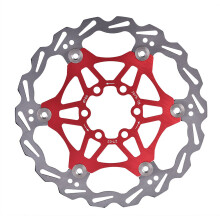 ZTTO 160mm 6 Bolts Mountain Bike Floating Brake Disc Pad Cycling Accessory (Red)