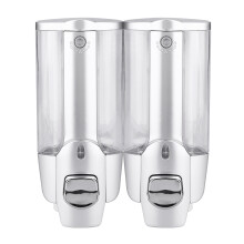 350ml 2*350ml Bathroom Wall Mounted Soap Shampoo Dispenser Lotion Liquid Pump
