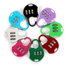 7-pack mini 3-cijferig resetbaar cijferslot voor reisbagage, diverse kleuren VHV