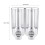 350ml 2*350ml Bathroom Wall Mounted Soap Shampoo Dispenser Lotion Liquid Pump 5