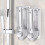 350ml 2*350ml Bathroom Wall Mounted Soap Shampoo Dispenser Lotion Liquid Pump 6