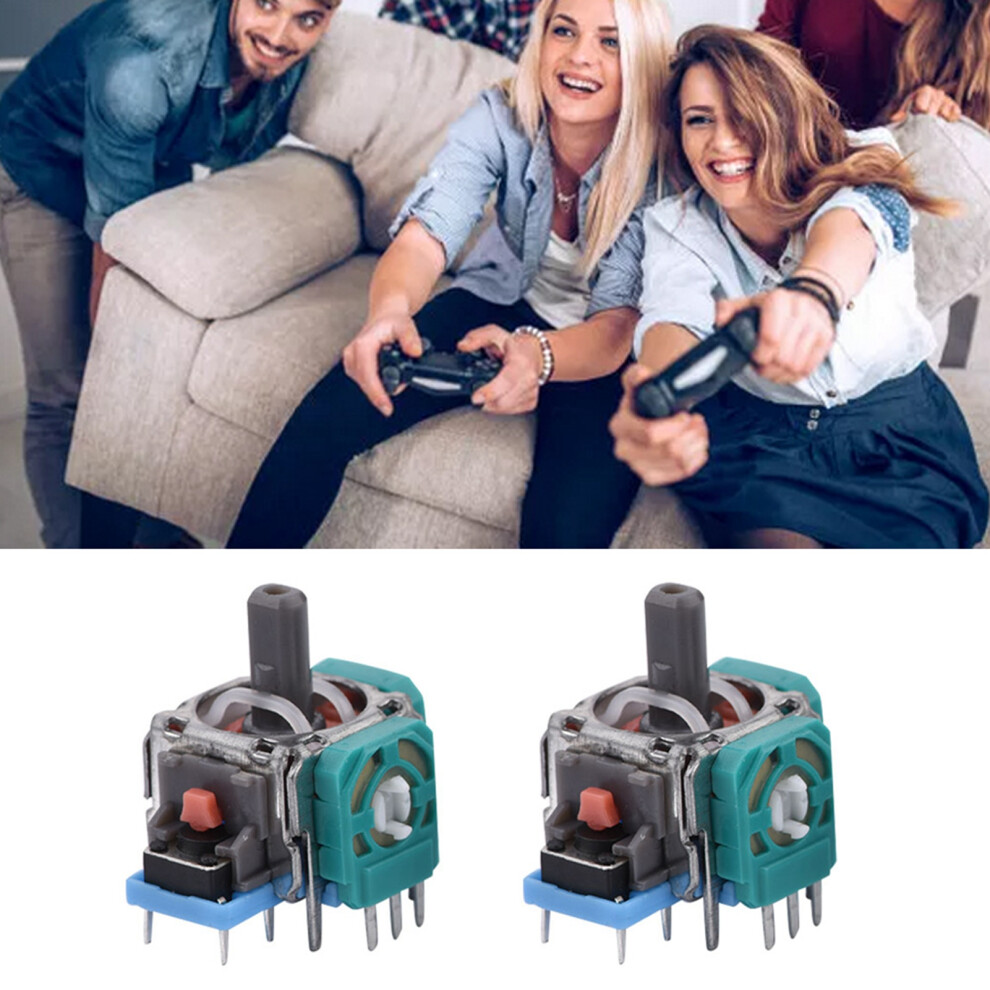 2 Pcs Analog Stick 3D Joystick Replacement For Ps4 Controller 7681324250857