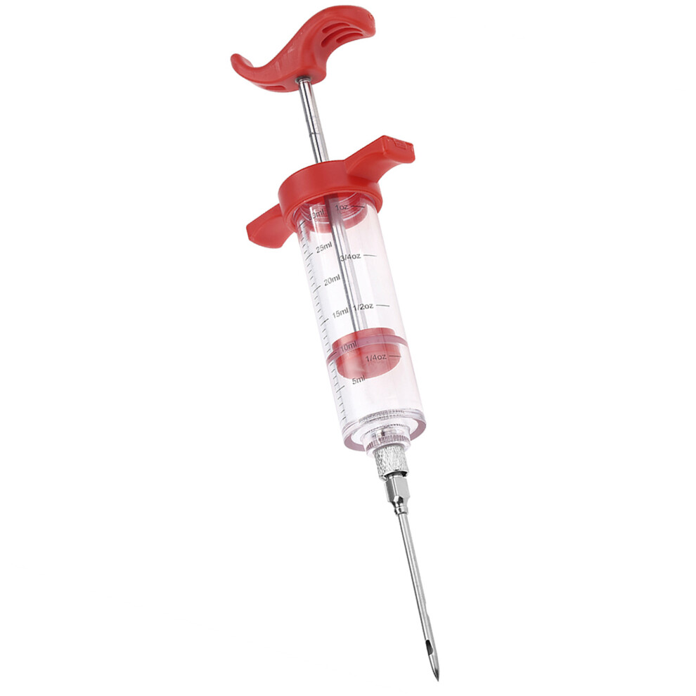 Meat Marinade Injector Turkey Chicken Flavour Sauce Cooking Syringe Needle BBQ