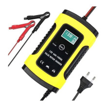 12V 6A intelligente automatische acculader en -onderhouder, draagbare noodlader met VHV-druppelladers