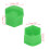 20er Pack Radzierblenden 17mm Grüne Radmutternabdeckungen Universell 3