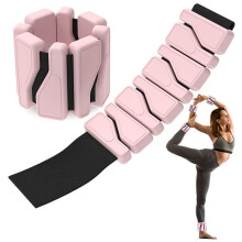Verstelbare siliconen polsgewichten, antislip - 2 stuks - 970 g - roze, ideaal voor yoga en wandelen voor vrouwen en mannen
