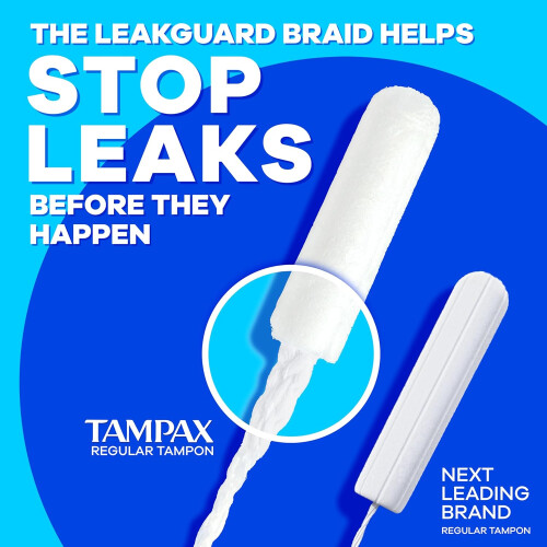 Tampax Pearl Tampons Multipack, with LeakGuard Braid 2