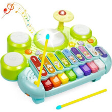 Muziekspeelgoed 1, 2, 3 jaar oud - Muziekinstrumenten - Xylofoon, Toetsenbordspel - Unisex - Wit - Kind