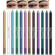 Eyelinerset, 12 waterdichte kleuren, wenkbrauwpotloden, eyeliner, make-upset