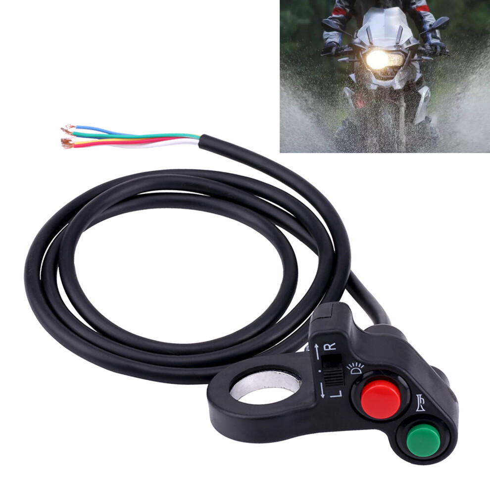 22Mm(7/8Inch) Motorcycle Handlebar Switch Head Turn Signal Horn On/Off Push Button Light 9311324253067
