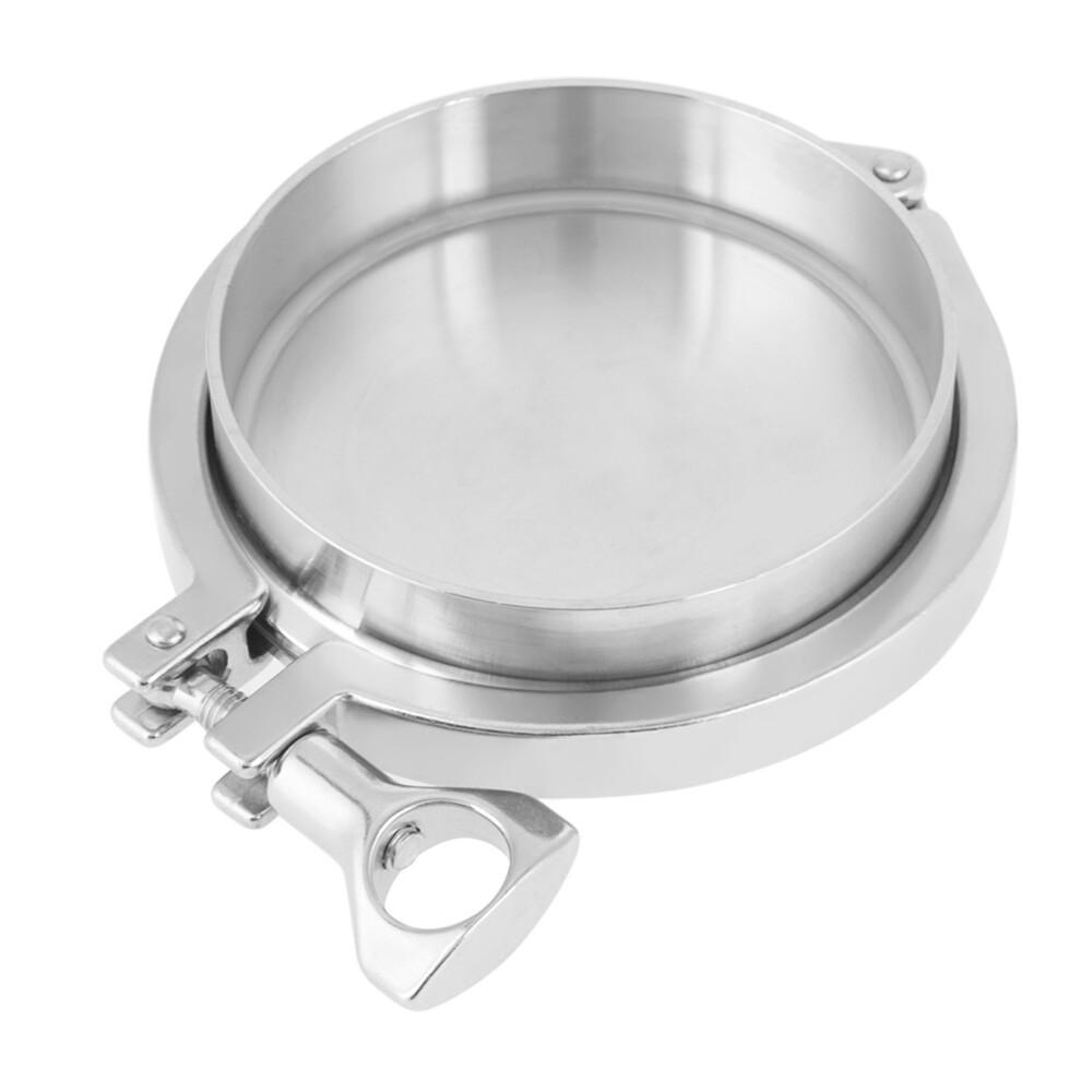 1 Set Stainless Steel Sanitary Pipe Fittings 102Mm 4" End Cap Weld Ferrule Clamp Gasket 3761324252908