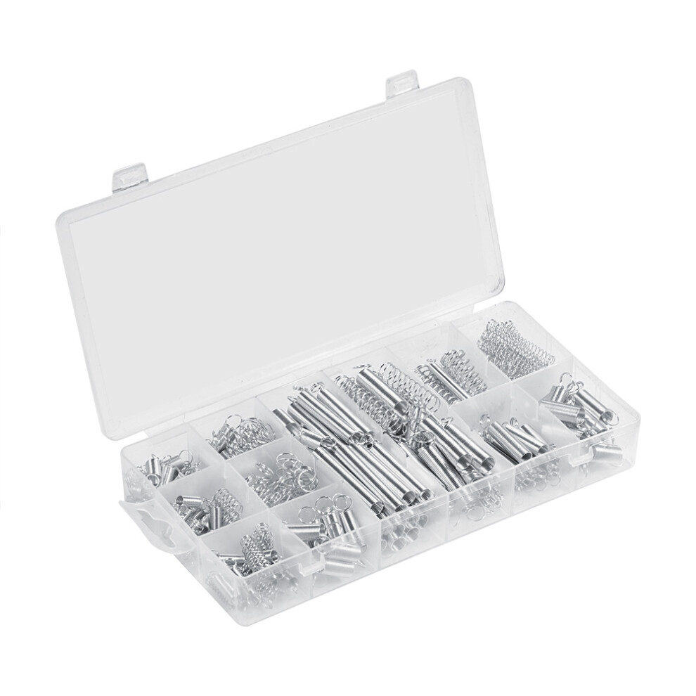 200Pcs/Set 20 Sizes Extension Compression Spring Assortment Metal Springs Kit With Box 6941324254257