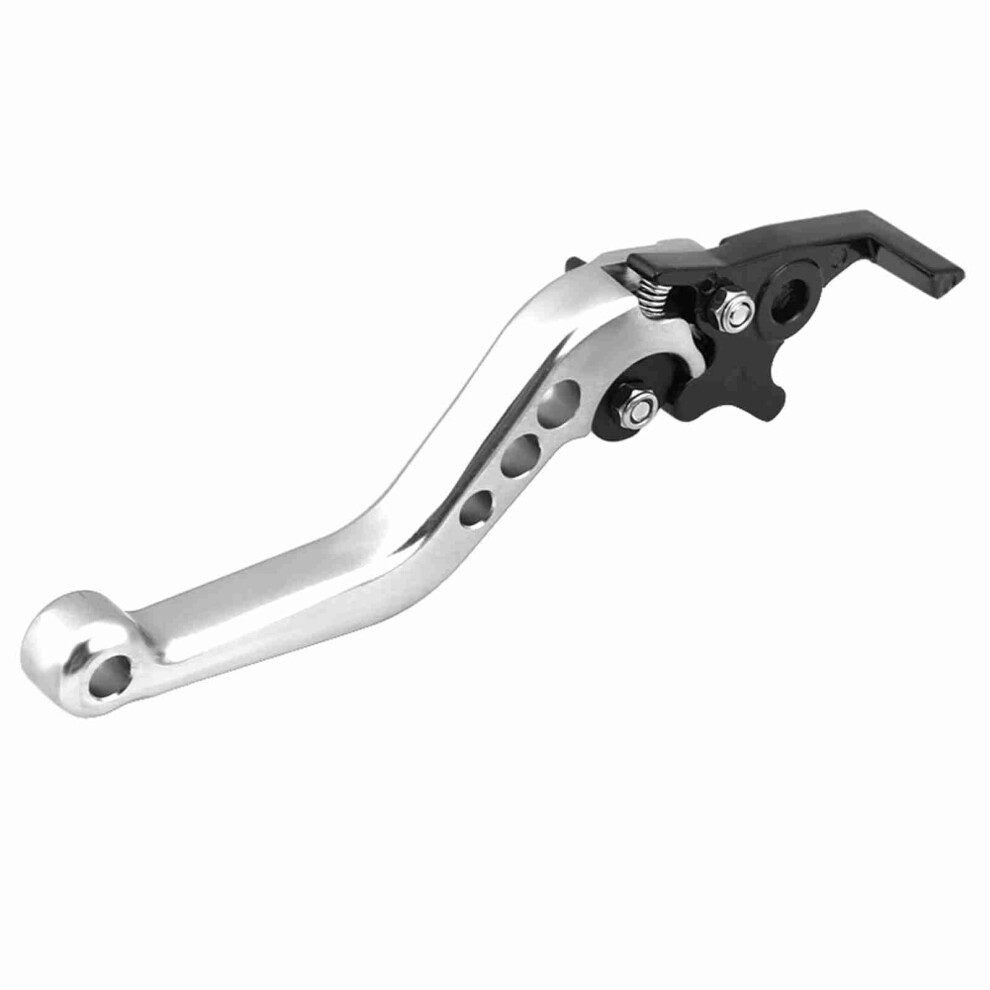 1 Pair Cnc Aluminum Motorcycle Scooter Modification Double Disc Brake Lever Silver 9321324254858