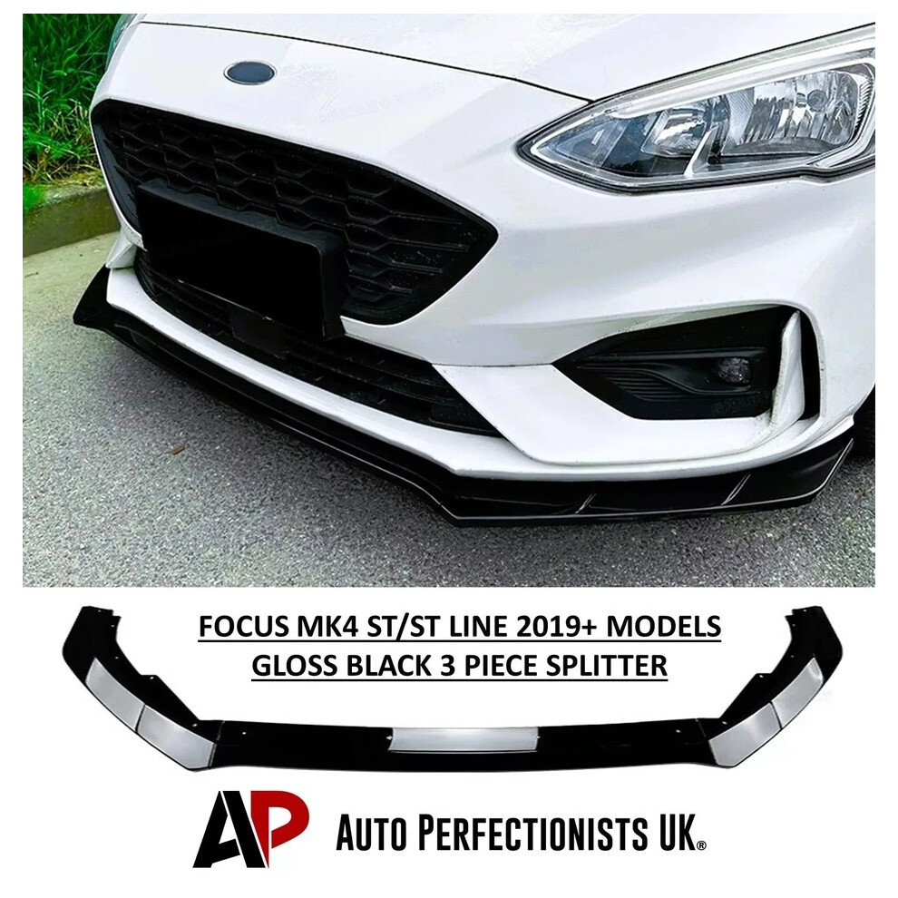 For Ford Focus St Mk4 Front Splitter Spoiler Lip Body Kit Wing 19+ 5061072667756