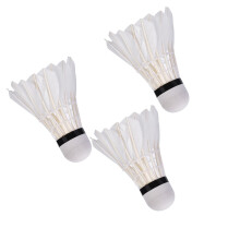 Badminton-Shuttlebälle 3er-Pack – Langlebiger Nylon- und Feder-Schläger für den Innen- und Außenbereich