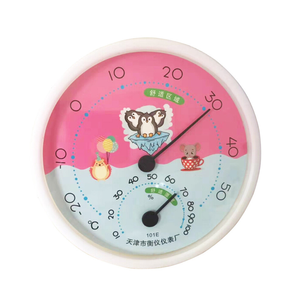 Pink (1) Pointer Thermometer Hygrometer Home Indoor Hygrometer
