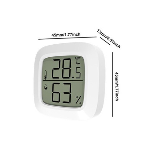 (1) Mini Electronic Car Thermometer and Hygrometer - Celsius 1