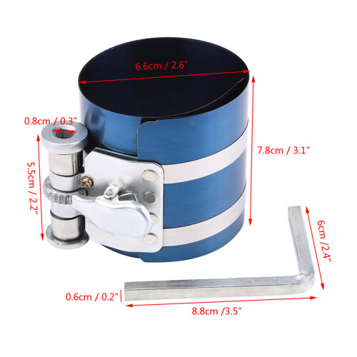 3inch Car Engine Piston Ring Compressor Installer Band Ratchet Tool 53mm-125mm