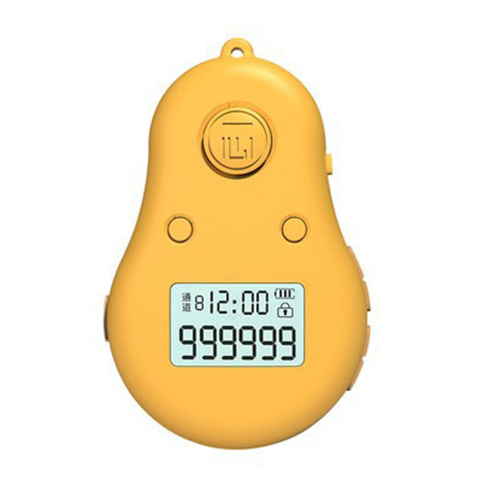 (1) Rechargeable Luminous Buddha Chanting Counter (Storage) - Turmeric