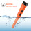 (1 set) Metal Detector (with battery) - Orange 2