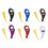 (1 piece) Plain Buddhist chanting electronic counter finger pull (button) - white 3