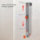 (1 set) Laser level wall bracket 2