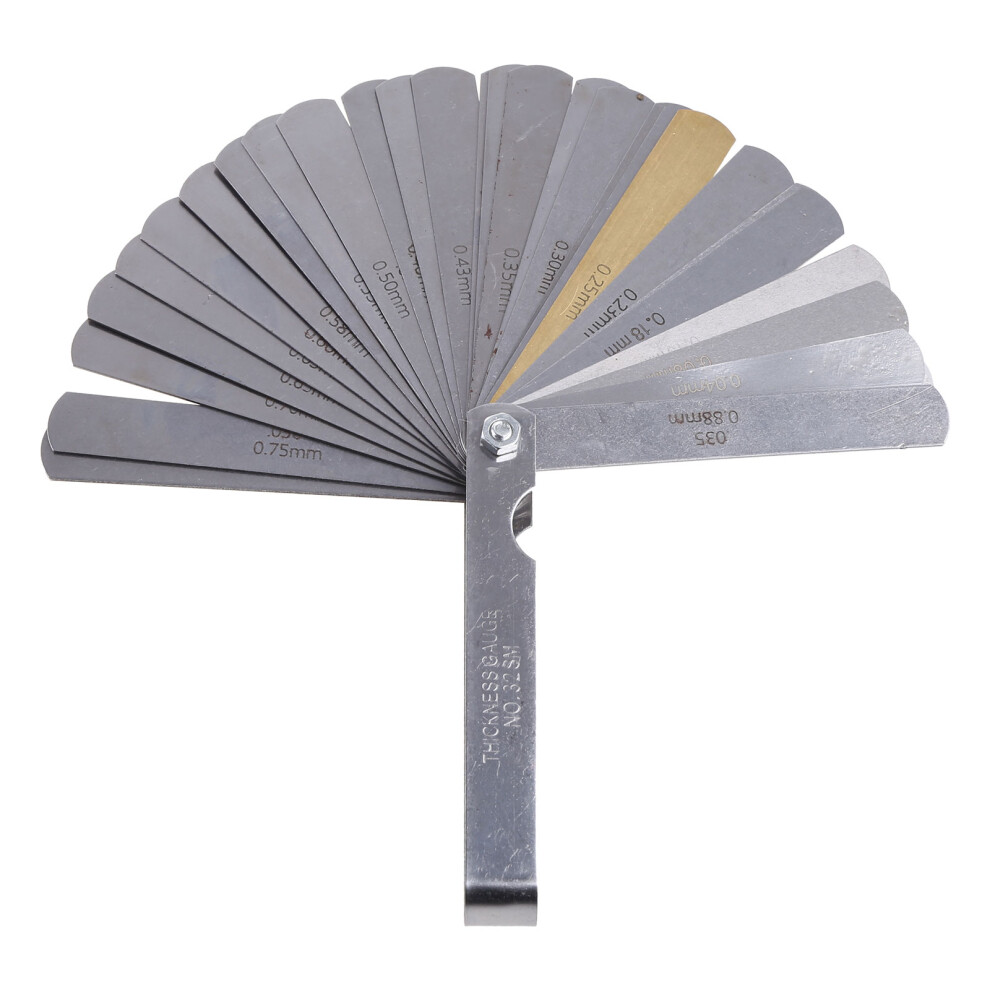 (1) 32-Piece Thickness Feeler Gauge (0.04-0.88Mm) 7754770373460