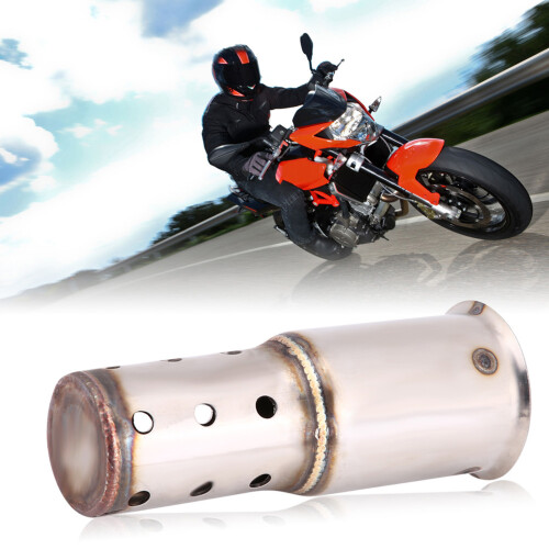 51 mm Edelstahl-Motorrad-Auspuffdämpfer, 2 Stilarten, leiser Einsatz 2