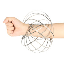 Magischer Edelstahl-Stressabbau-Ring mit interaktivem drehbarem Spielzeug