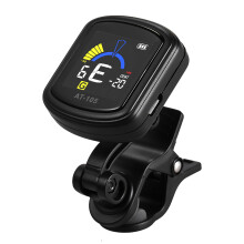 AROMA AT-105 Wiederaufladbarer Clip-On Tuner, 4-Farb-Display, Schwarz
