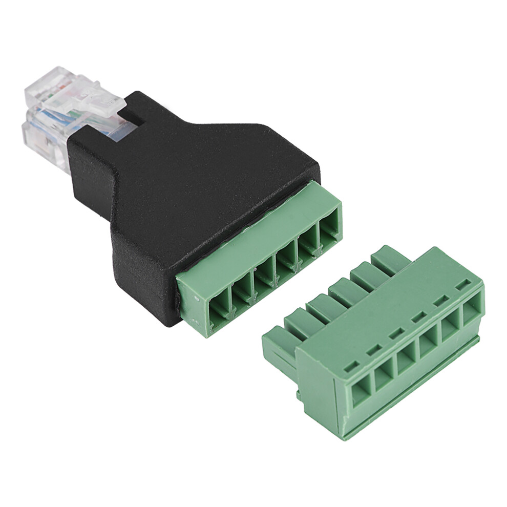 1Pcs Ethernet Rj12 6P6c Male To 6 Pin Screw Terminals Adapter Connector 8251324261185