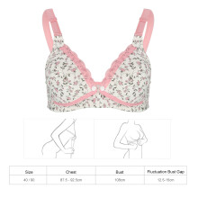 Pre opening Cotton Breast Feeding Maternity Nursing Bra for Nursing Pregnant Women Pink 40/90