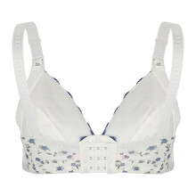 Pre opening Cotton Breast Feeding Maternity Nursing Bra for Nursing Pregnant Women Blue 36/80