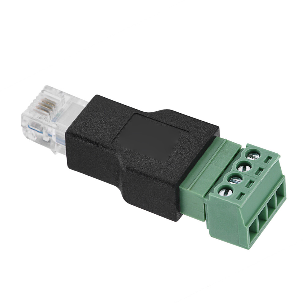 Ethernet Connector Rj11 6P4c Male To 4 Pin Screw Terminal Connector 7901324261586
