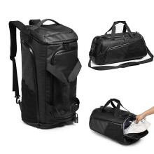 Men Gym Bag Large Capacity Training Fitness Workout Sports Bag Backpack Dry Wet Yoga Bags Business Travel Bag With Shoes Pouch