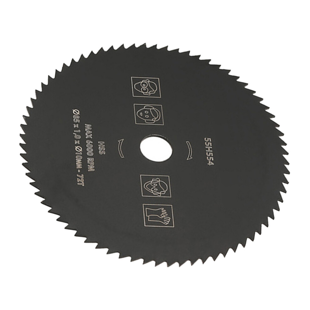 85Mm*10Mm 72T Hss Circular Saw Blade Cutting Disc Wheel For Wood Metal 3011324263177
