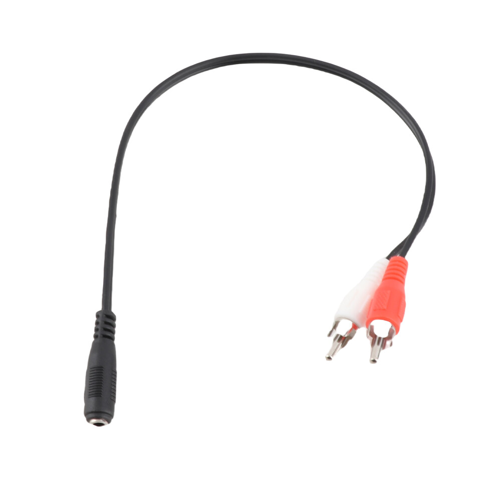 0.25 Meter Audio Cable 3.5Mm Female To 2 Male Stereo Adapter Y Cable For Hdtv Headphone Amplifier 4621324263863