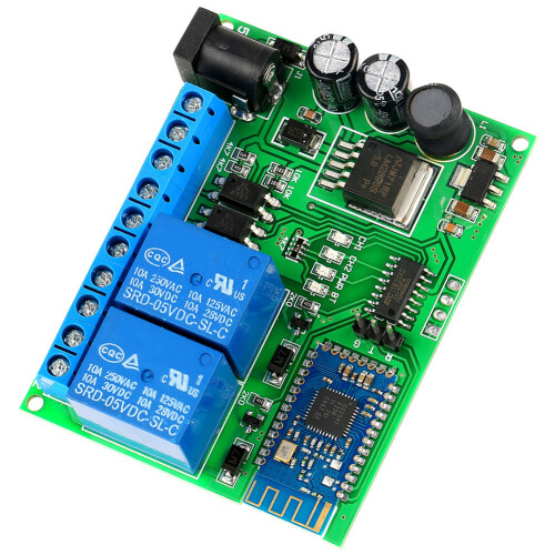2 Channel Bluetooth Relay Wireless Remote Control Switch LED Motor for IOS Android 2